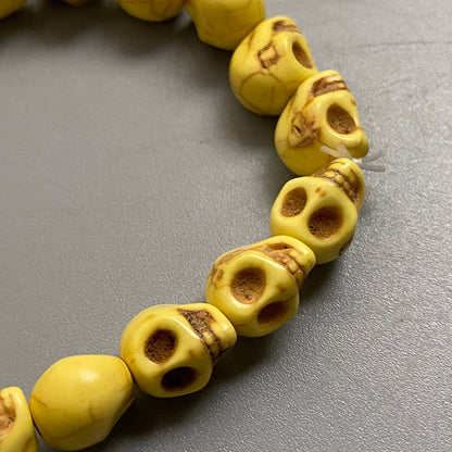 Skull Bracelet, Dyed Howlite: Multicoloured