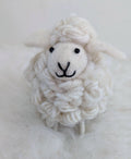 Mini Felted Long Hair Sheep: Natural