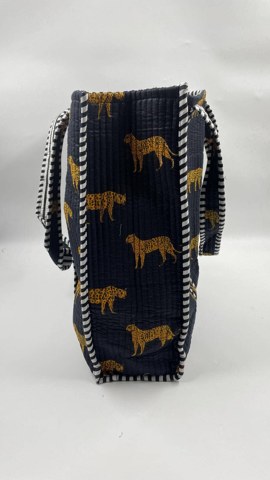 100% Cotton Kantha Quilted Boho Reversible Animal Tote Bag