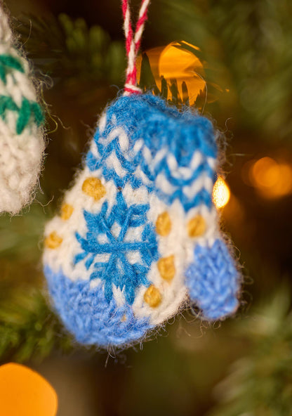 Knitted Mittens Decoration