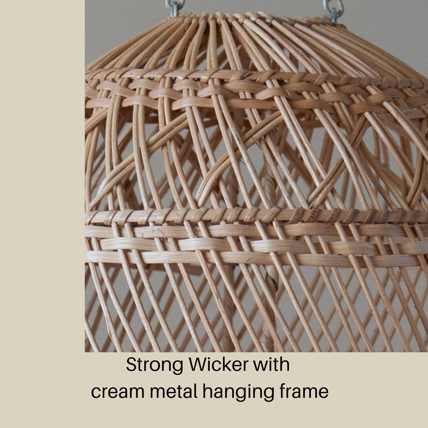 Tall Wicker Catcher Lampshade, Wicker basket lampshade