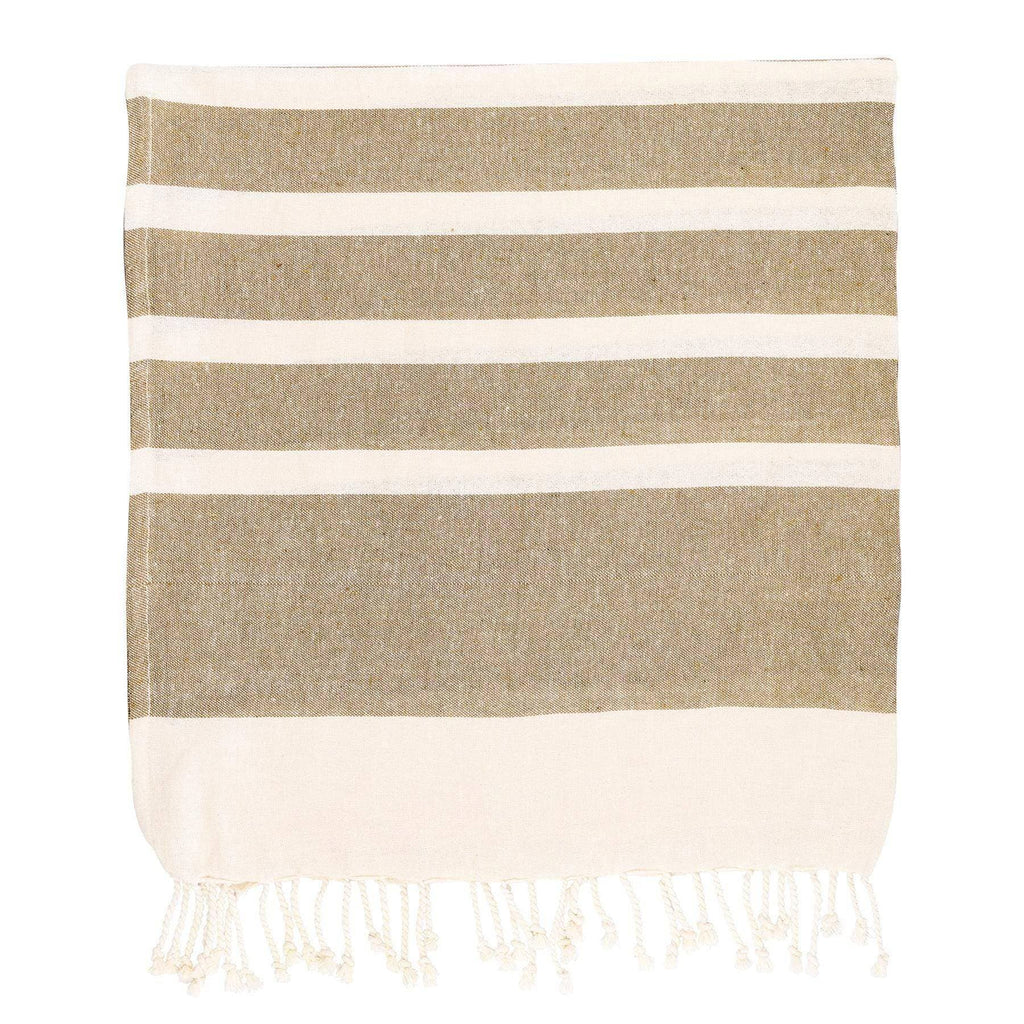 Nicola Spring 170 x 90cm Turkish Cotton Beach Towel  Beige