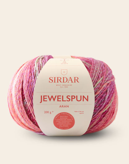 Sirdar Jewelspun Aran Glowing Garnet 848