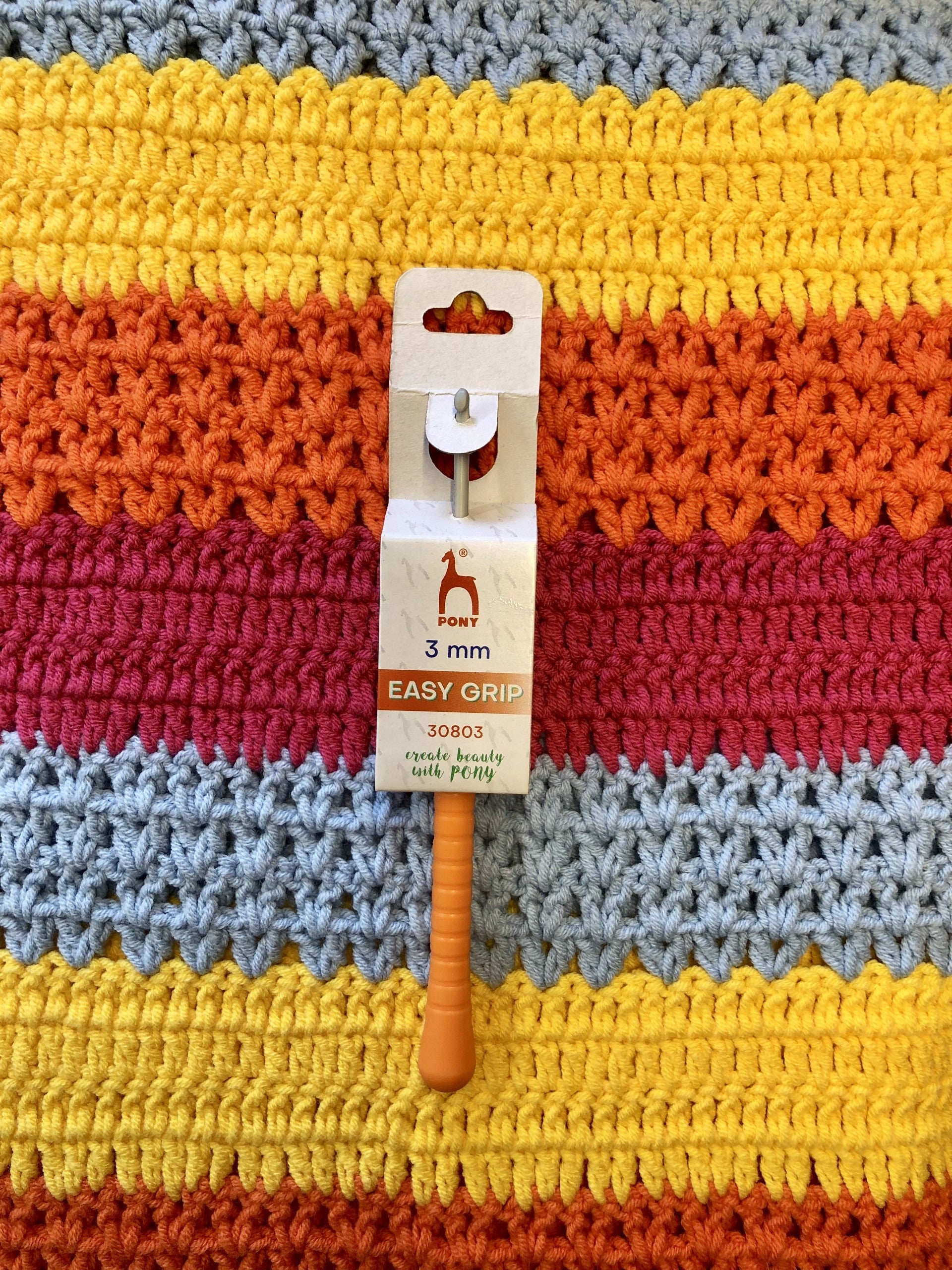 Easy Grip, Pony Crochet Hook 3mm