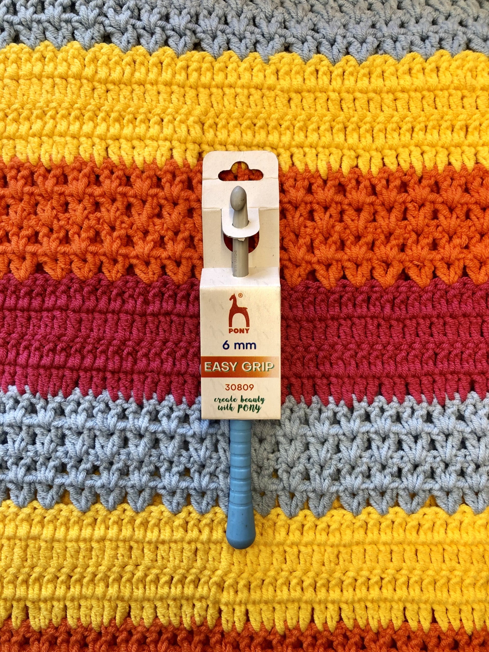 Easy Grip, Pony Crochet Hook 6mm