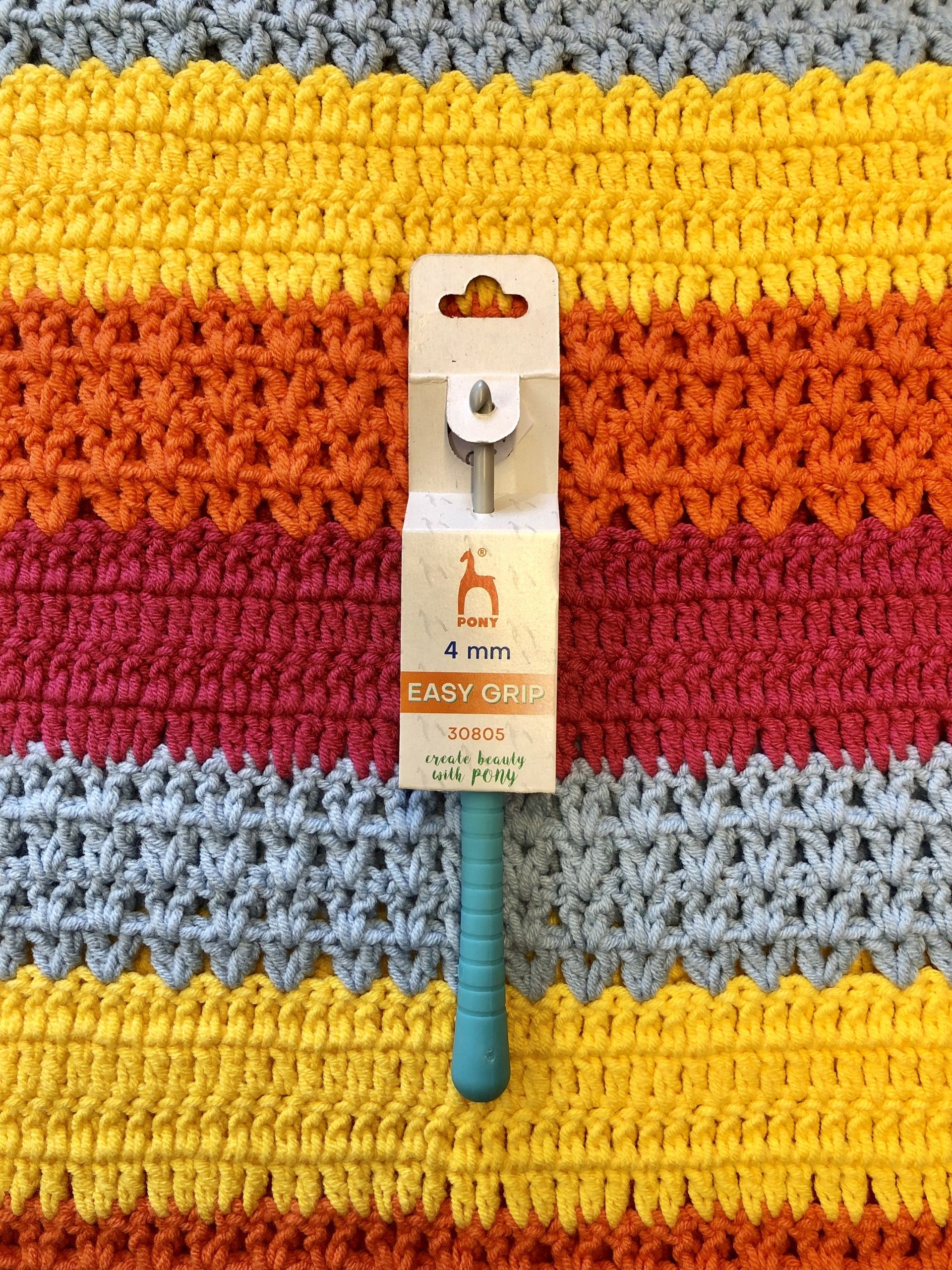 Easy Grip, Pony Crochet Hook 4mm