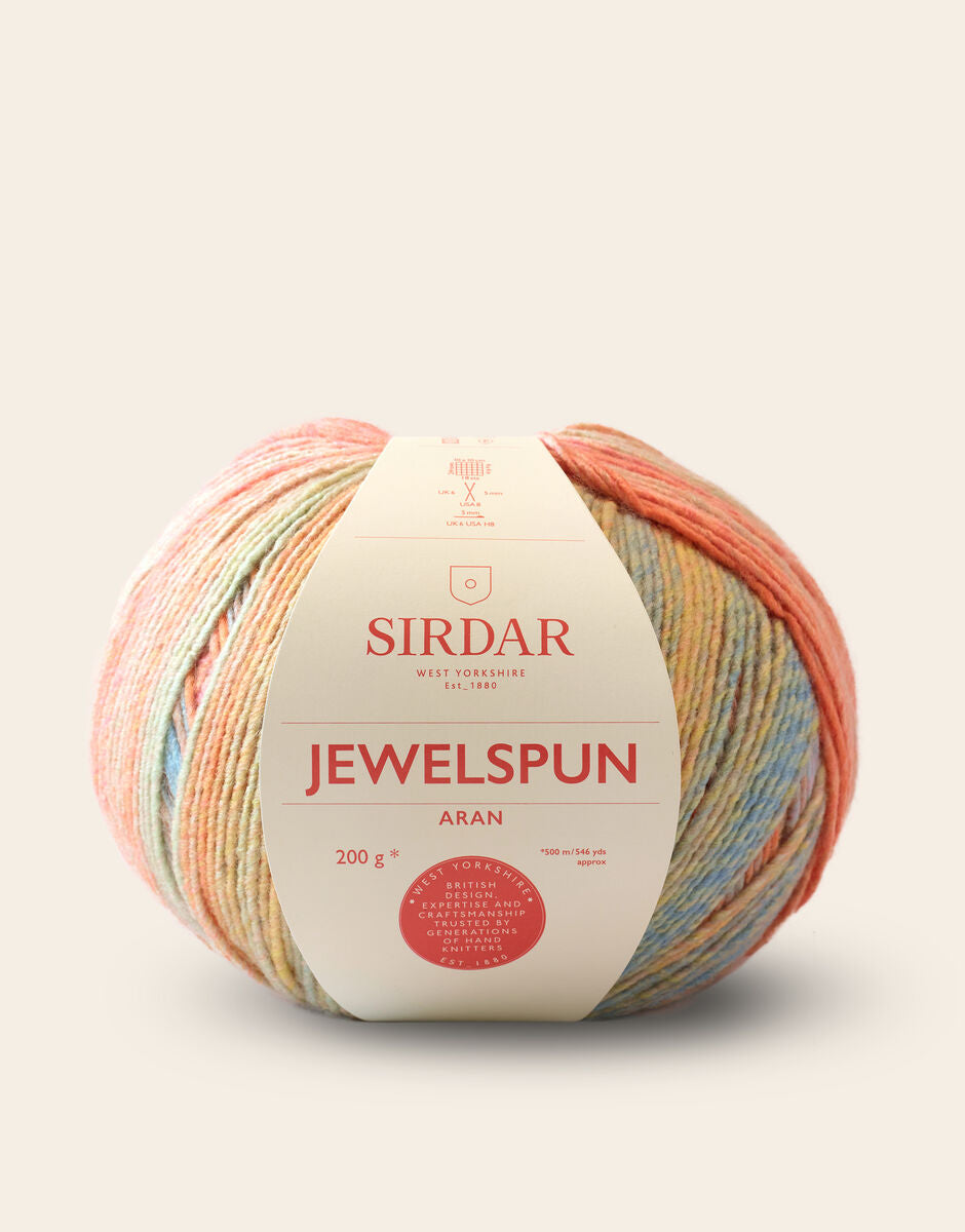 Sirdar Jewelspun Aran, Citrine Sunrise 849
