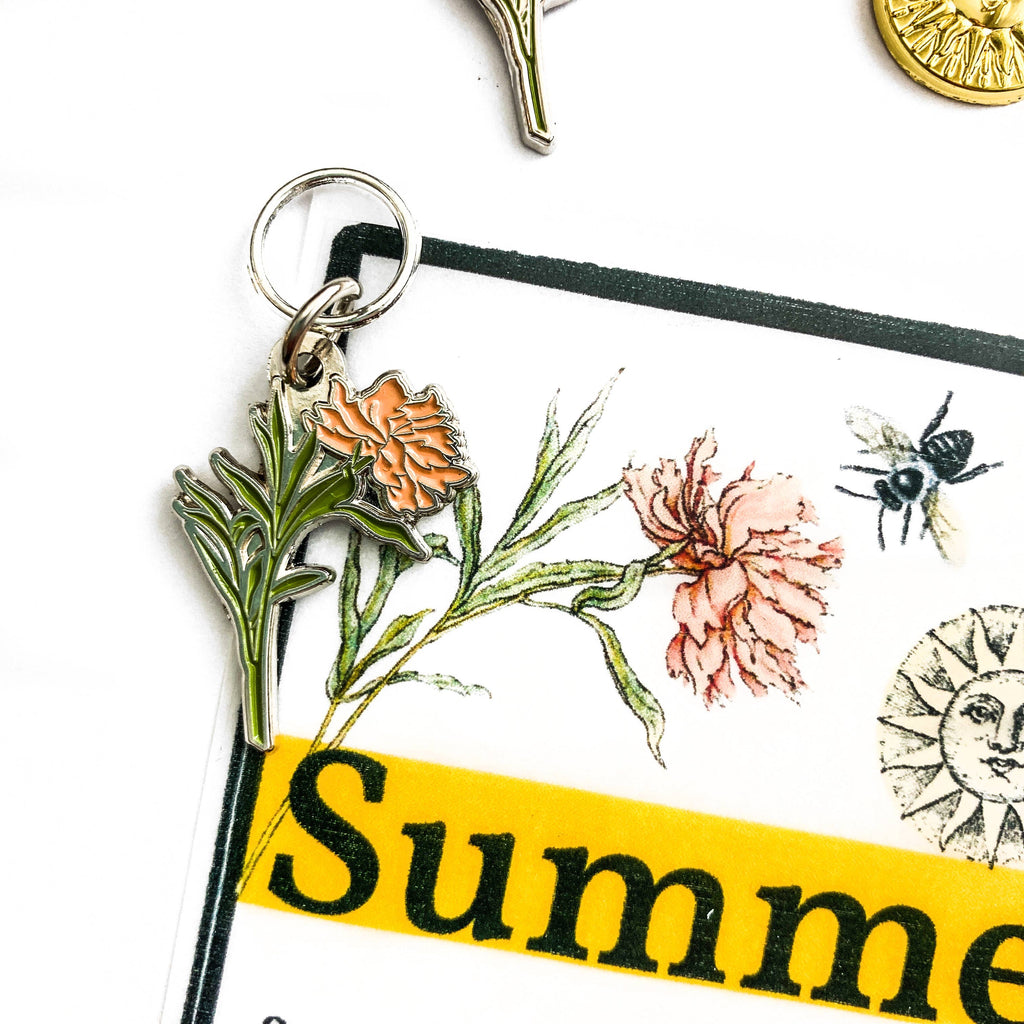 Summer stitch markers, custom Firefly Notes stitch markers