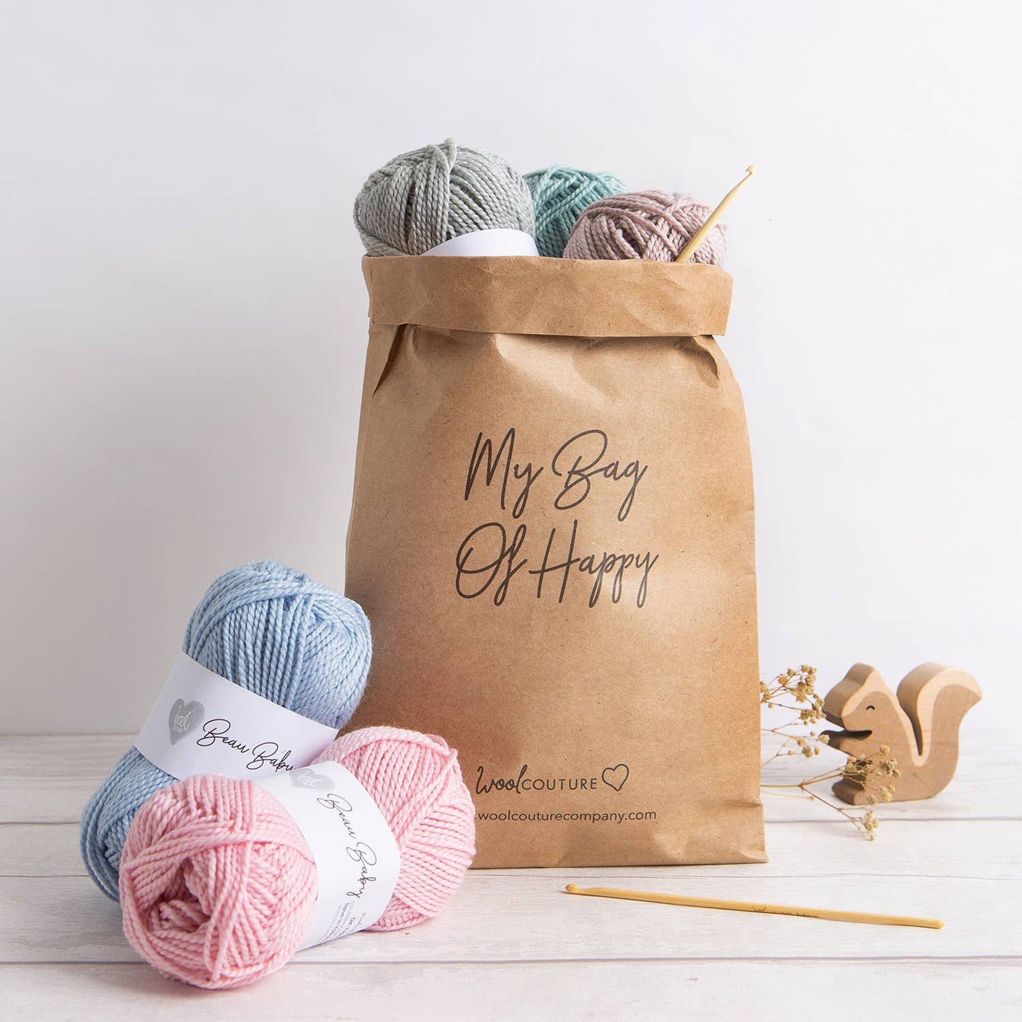 Mabel Bunny Crochet Kit: Natural Grey