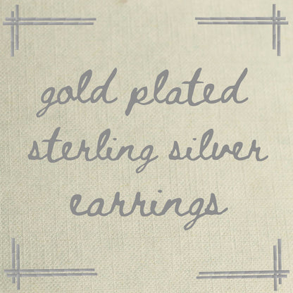 Stacked Opal Stud Earrings : Olive Green Linen Presentation Card