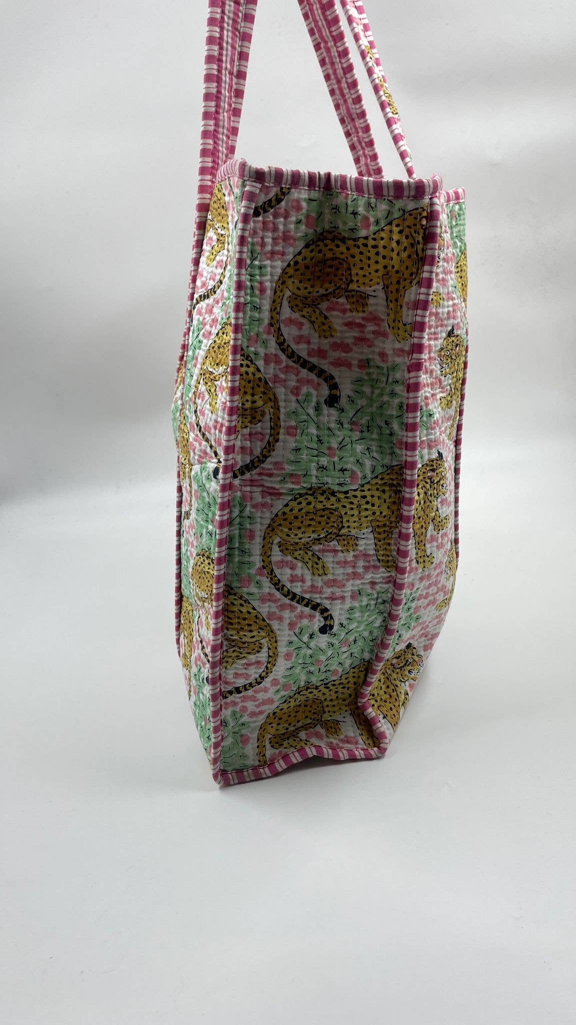 100% Cotton Kantha Quilted Boho Reversible Tote Bag