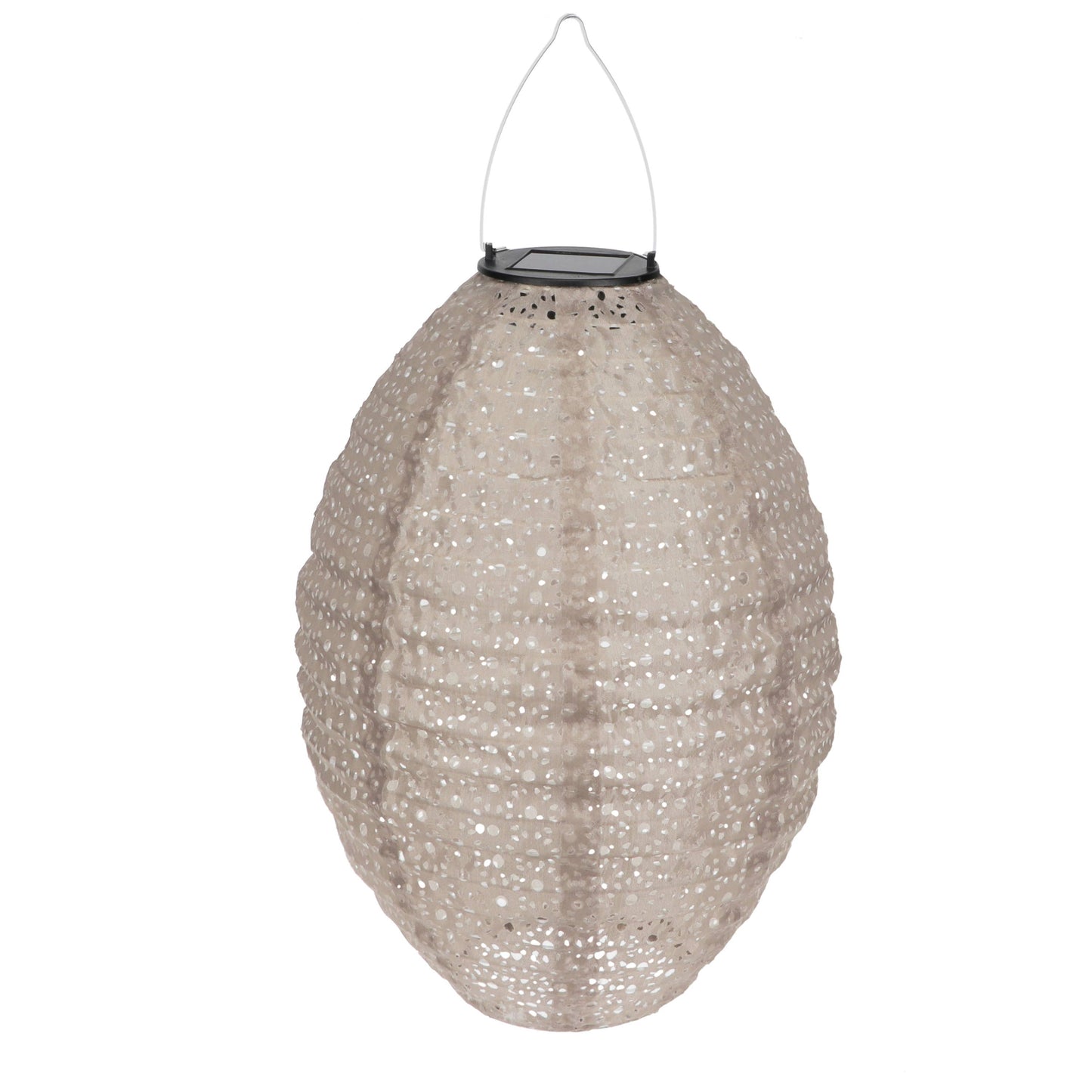 Outdoor solar pendant lantern - Mink grey