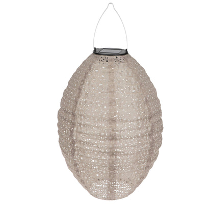 Outdoor solar pendant lantern - Mink grey