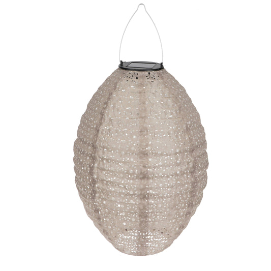 Outdoor solar pendant lantern - Mink grey