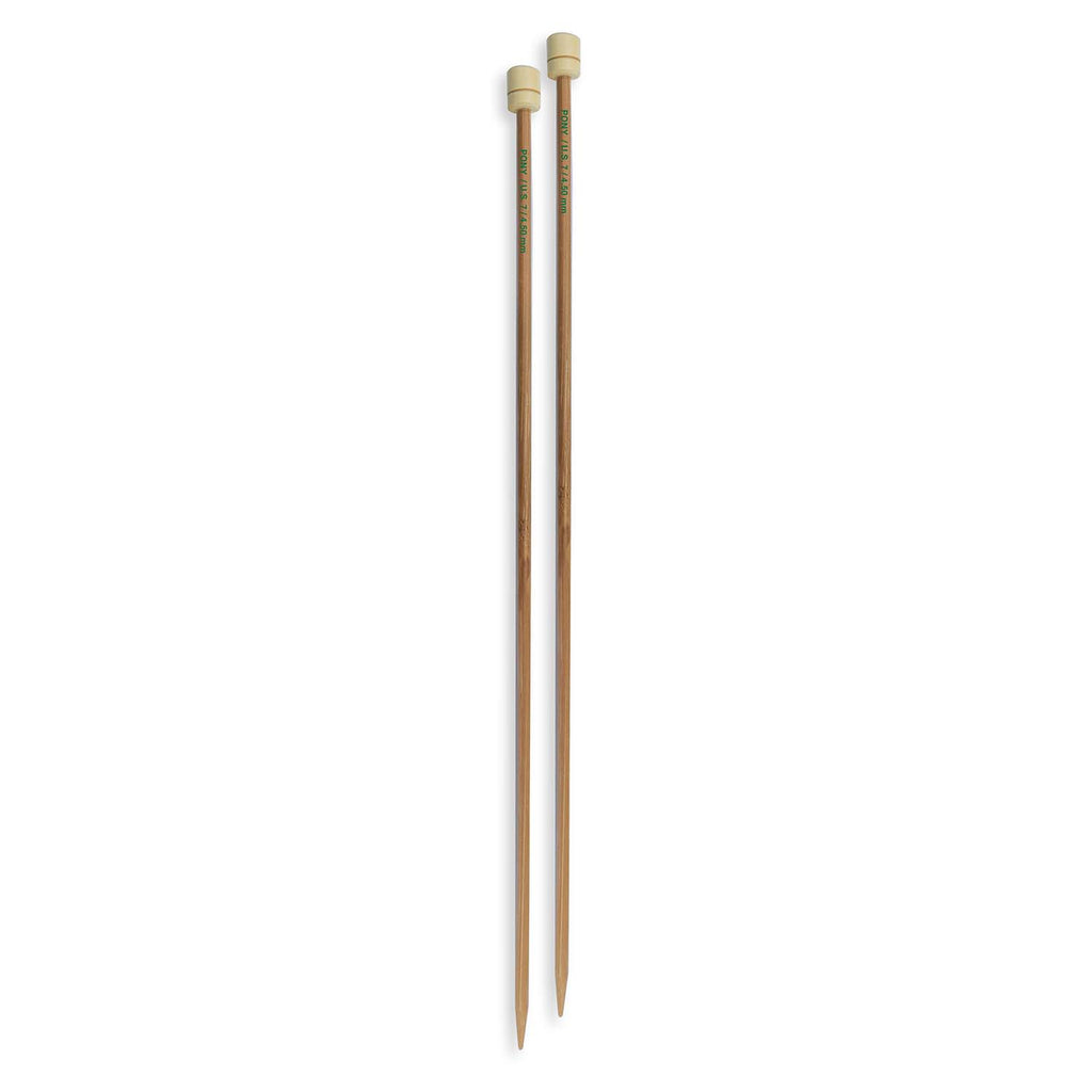 bamboo knitting needles 4.5mm, 33cm length