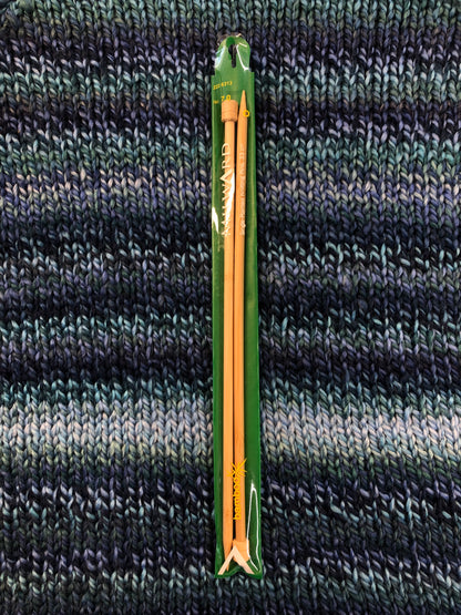 bamboo knitting needles 7mm, 33cm length