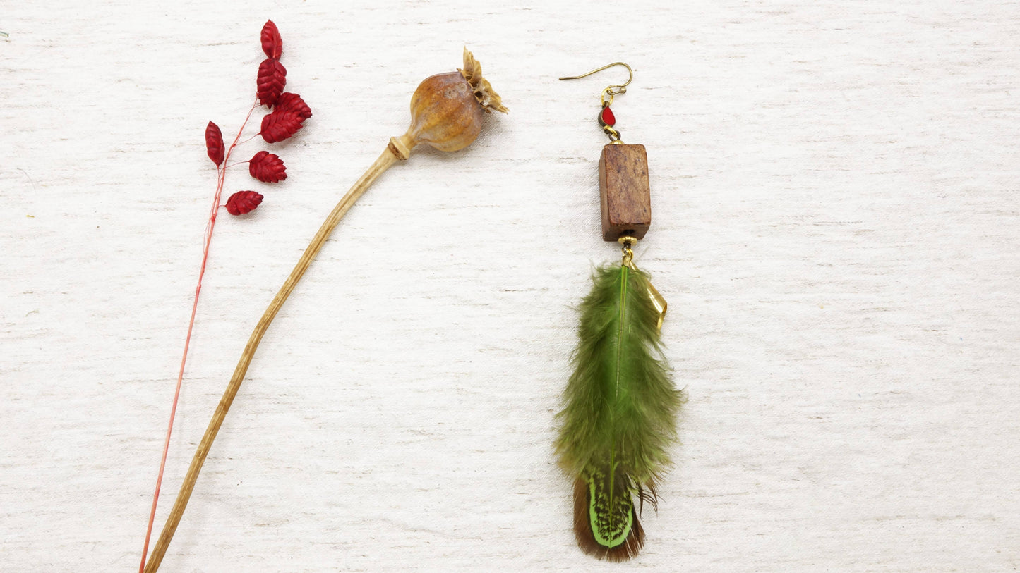 Boho Feather Earrings - Sold Individually