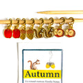 Autumn stitch markers for knittin