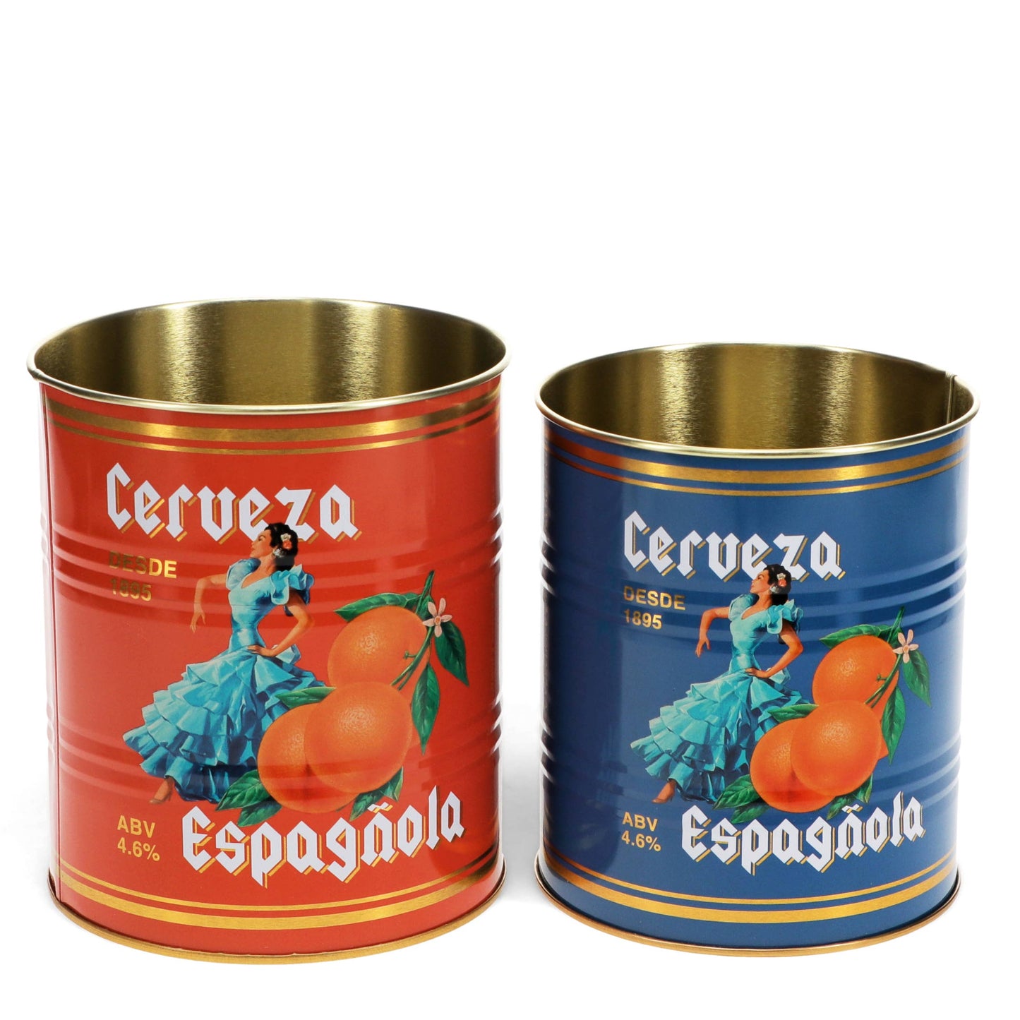 Medium storage tins (set of 2) - Cerveza Española