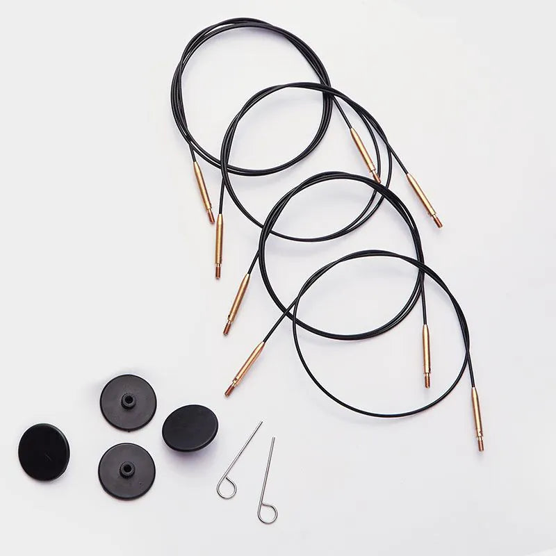 Knit Pro, Stainless Steel Swivel Cables