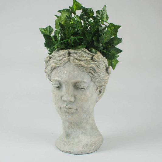 Cherub Head Planter: 16cm Cem