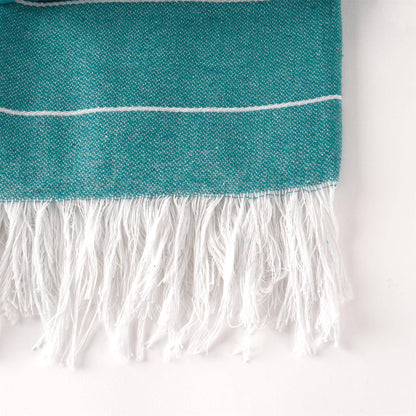 Nicola Spring 100% Turkish Cotton Beach Bath Towel - Aqua