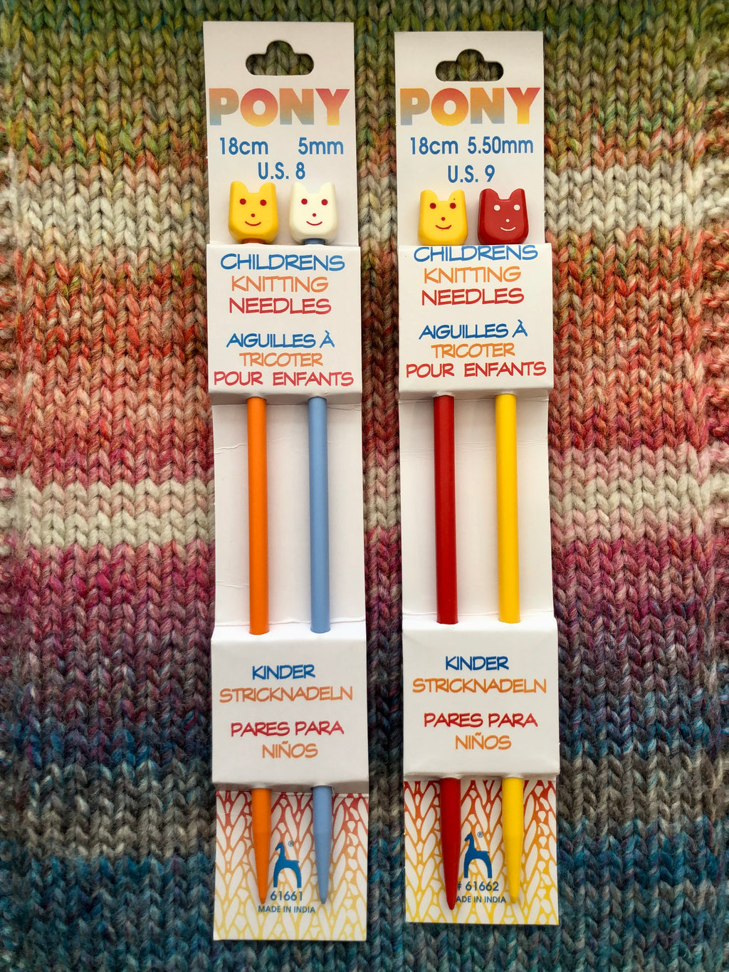 Children Knitting Needles 5mm, 18cm length