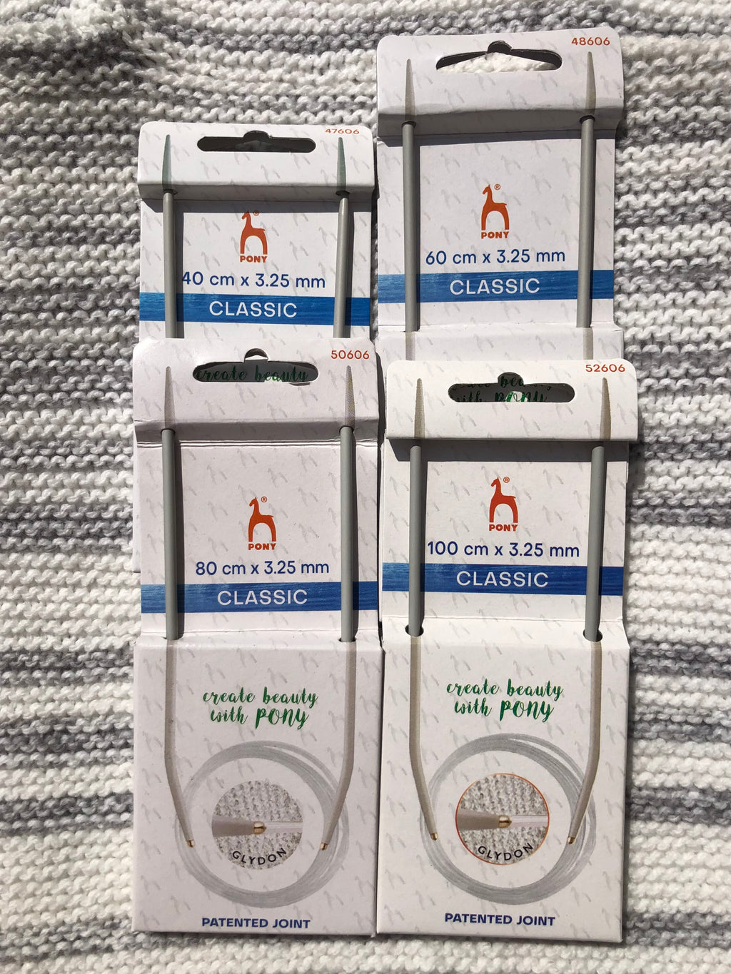 Pony Classic circular needles, 3.25, 40cm