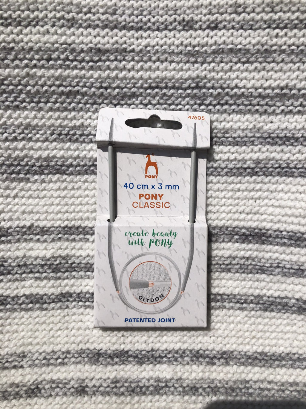 Pony Classic circular needles, 3mm, 40cm