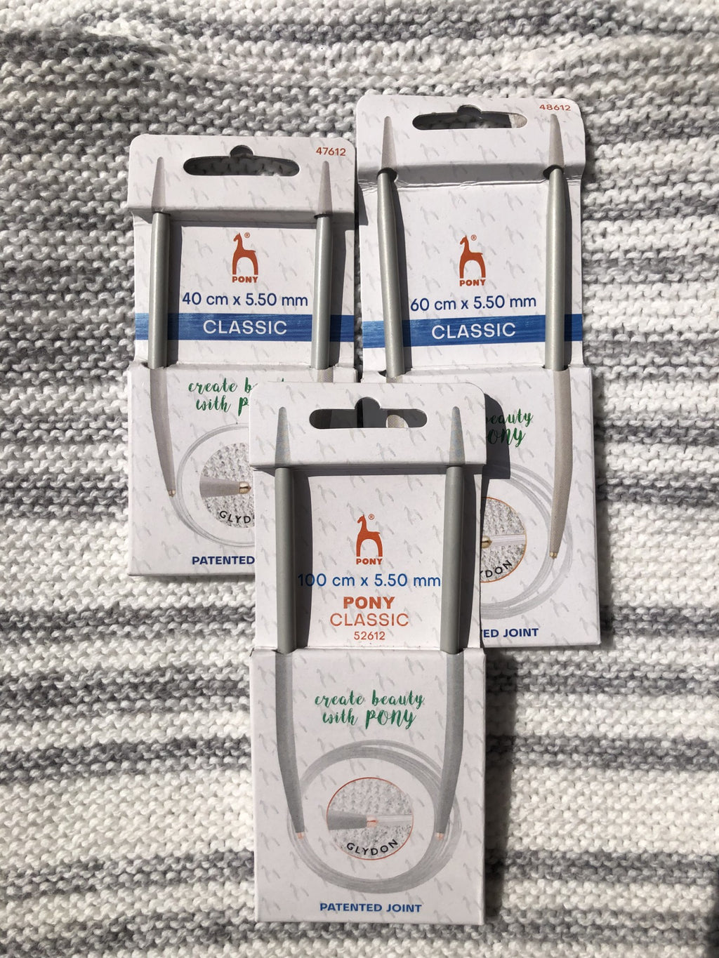 Pony Classic circular needles, 5.50mm, 40cm