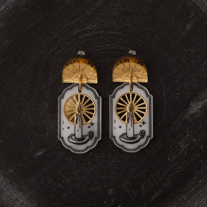 Illuminated Candle Earrings