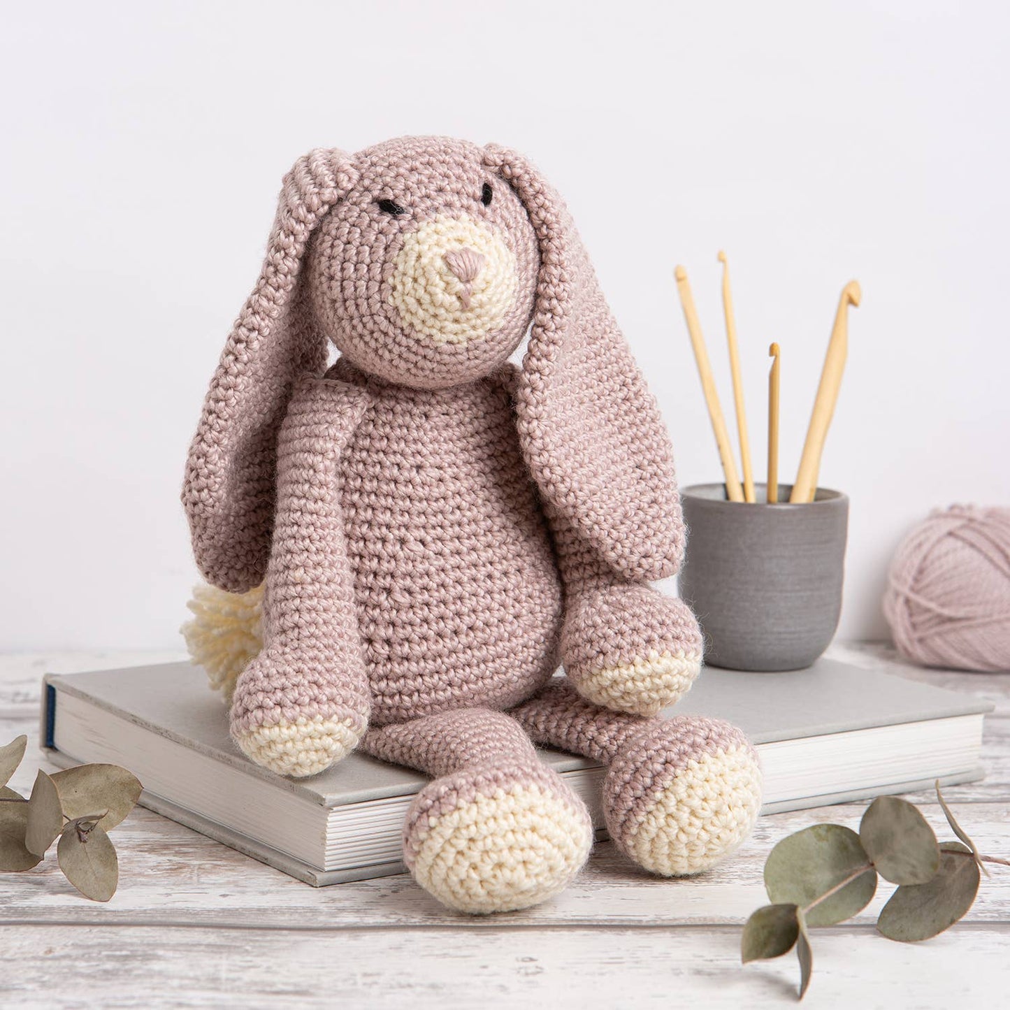 Mabel Bunny Crochet Kit: Natural Grey
