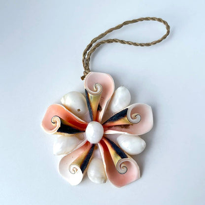 Handmade Seashell Hanging Ornament: #01