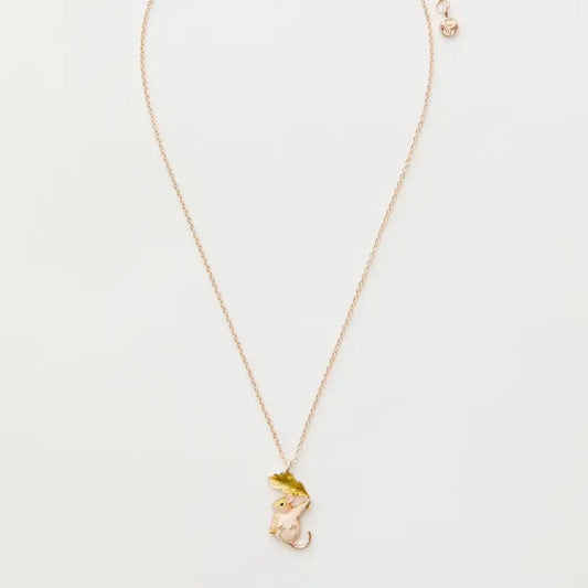 Enamel Dormouse Short Necklace