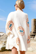 TURQUOISE EYE Beach Shirt: One Size (fits UK6-UK18)