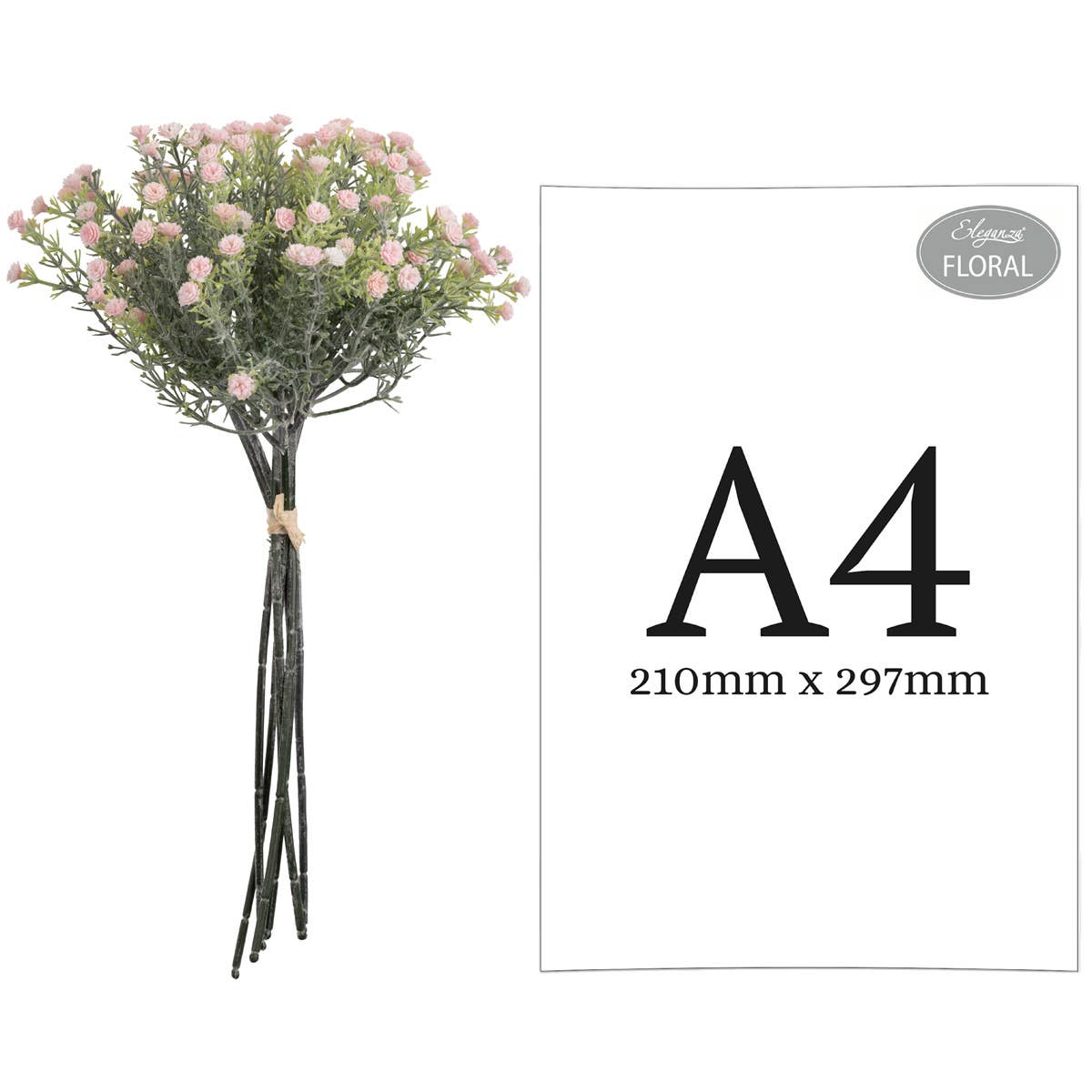 Mini Open Gypsophilia Bunch x 6 Light Pink 33cm