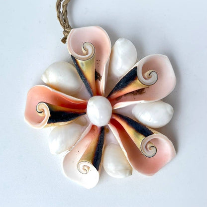 Handmade Seashell Hanging Ornament: #01