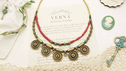 Bohemian Tribal Beaded Necklace