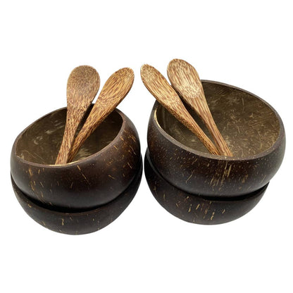 Set of Coconut Bowls and Spoons: Set of 2