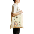 Utamaro Portrait of Naniwaya Okita Tote Bag Vintage Art Clas: White