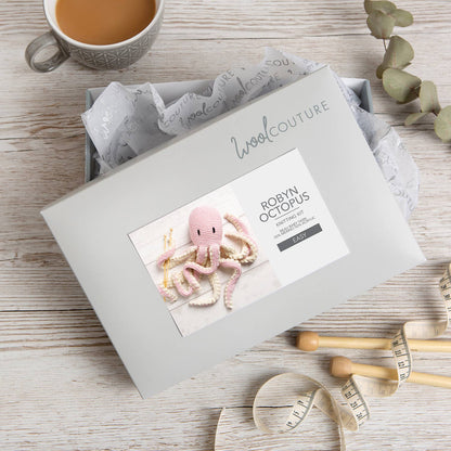 Robyn Octopus Knitting Kit: Baby Blue