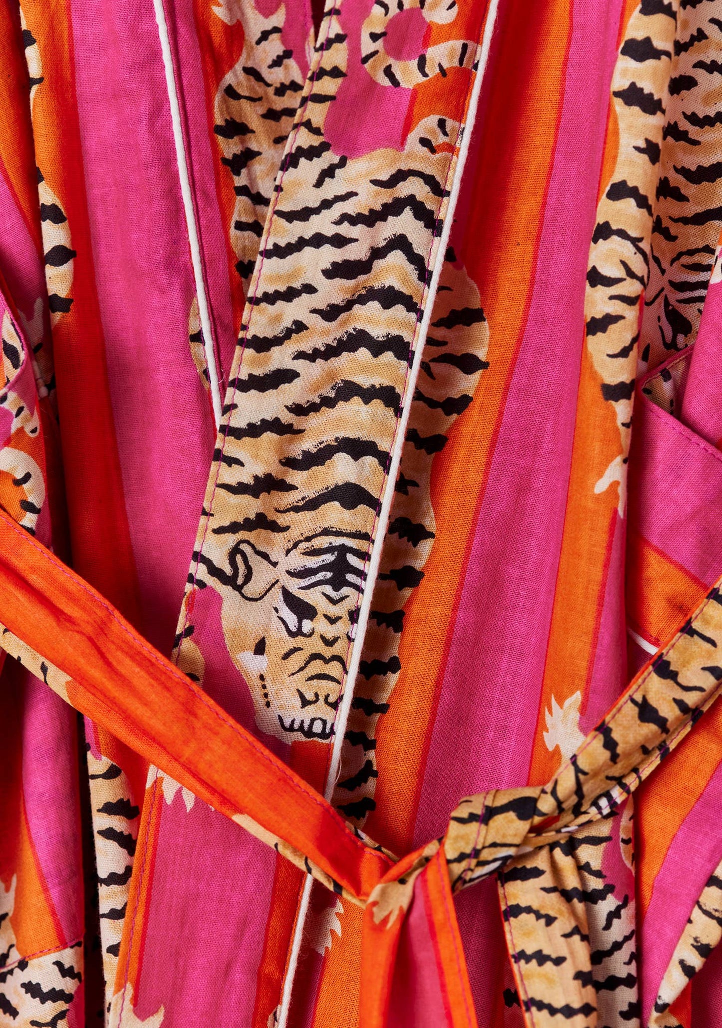 Tiger Stripe Dressing Gown: Small/Medium(SM)