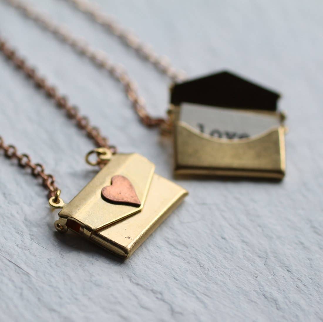 Envelope Locket: 18"