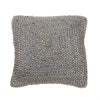 Grey Jute Cushion Cover