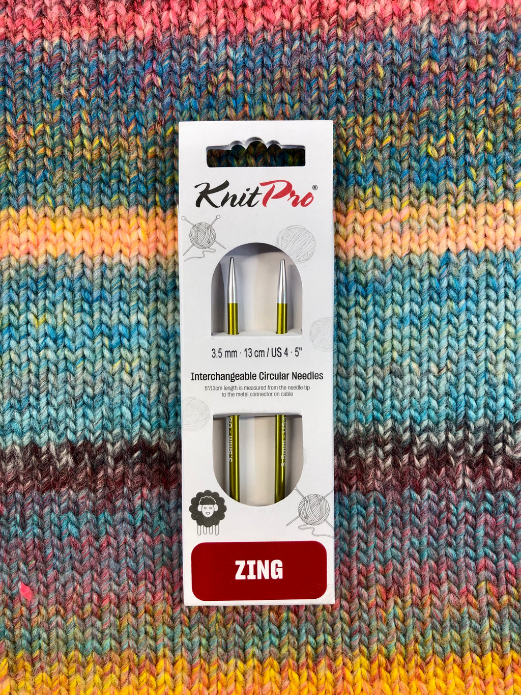 KnitPro Zing Interchangeable needles, 3.50mm, 5" length