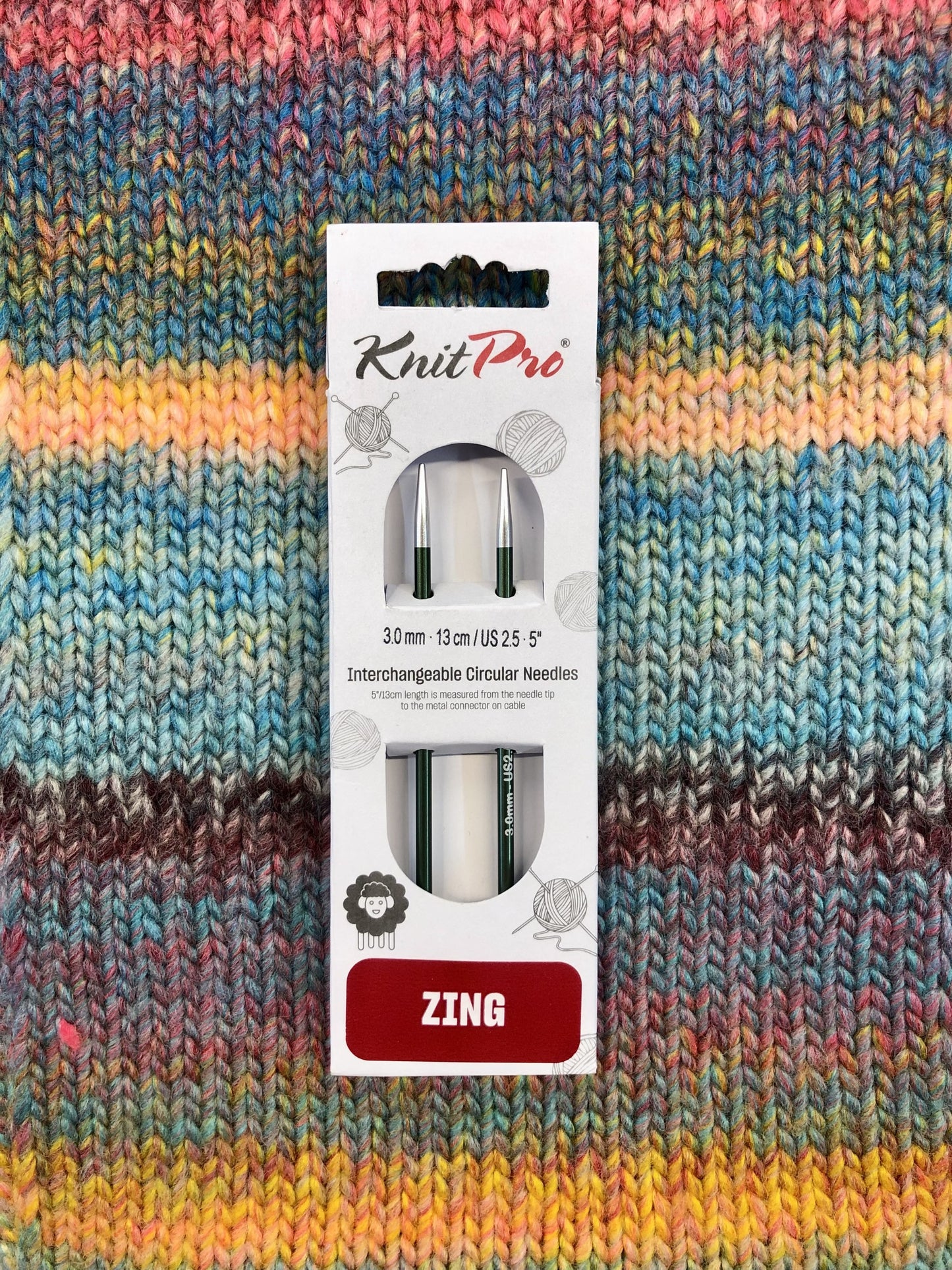 KnitPro Zing Interchangeable needles, 3mm, 5" length