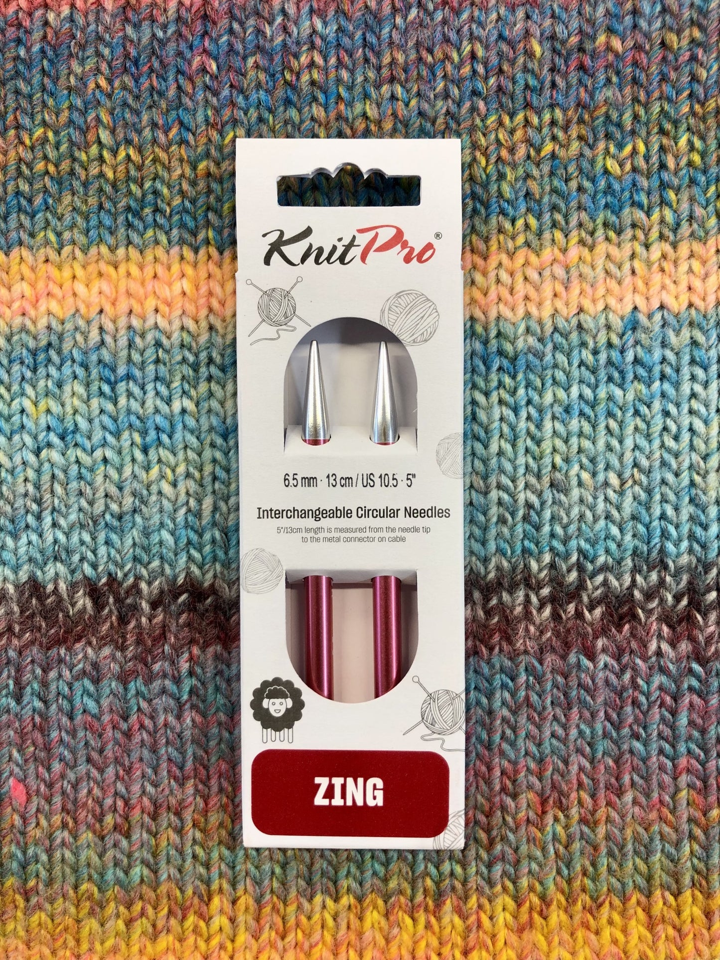 KnitPro Zing Interchangeable needles, 6.50mm, 5" length