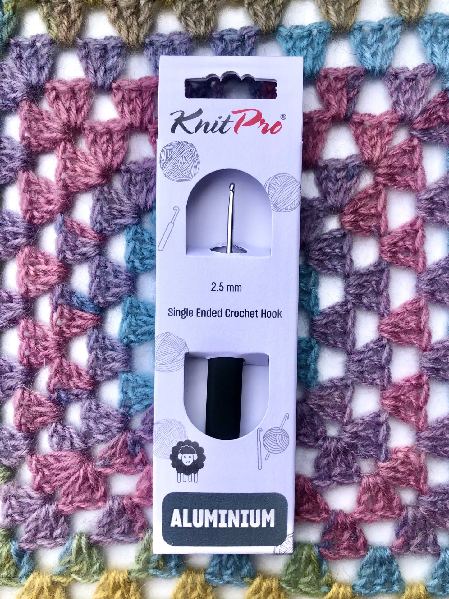 KnitPro Aluminium crochet hook 2.50mm