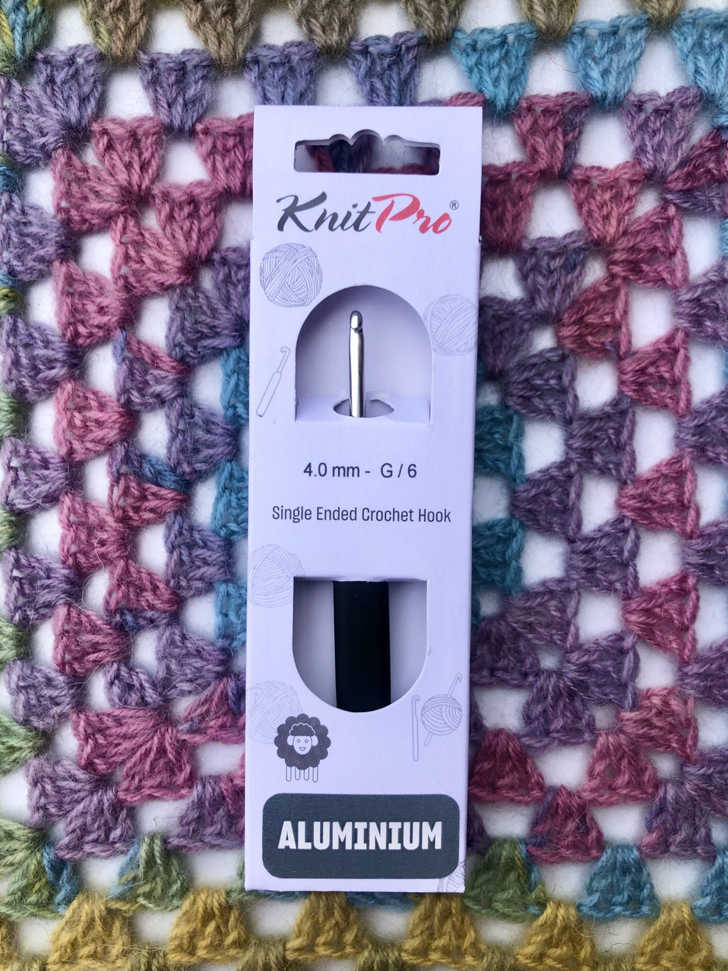 KnitPro Aluminium crochet hook 4mm