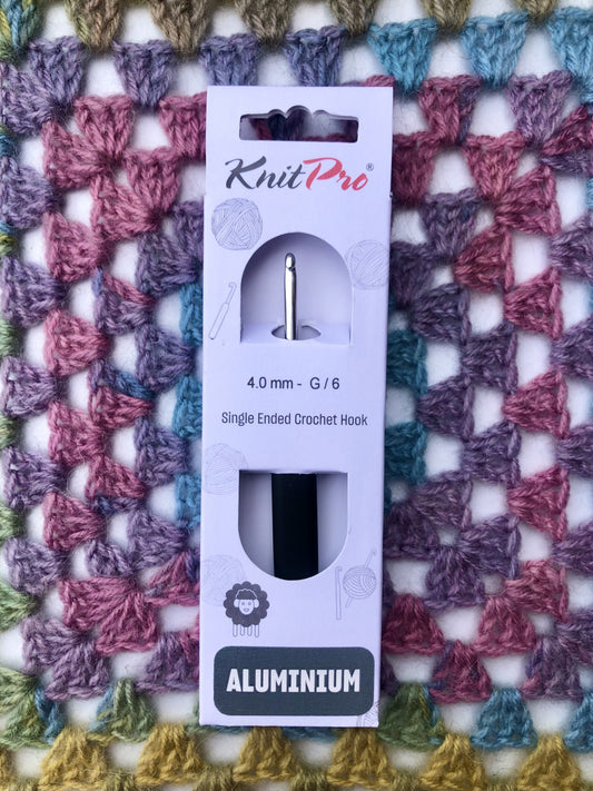 KnitPro Aluminium crochet hook 4mm